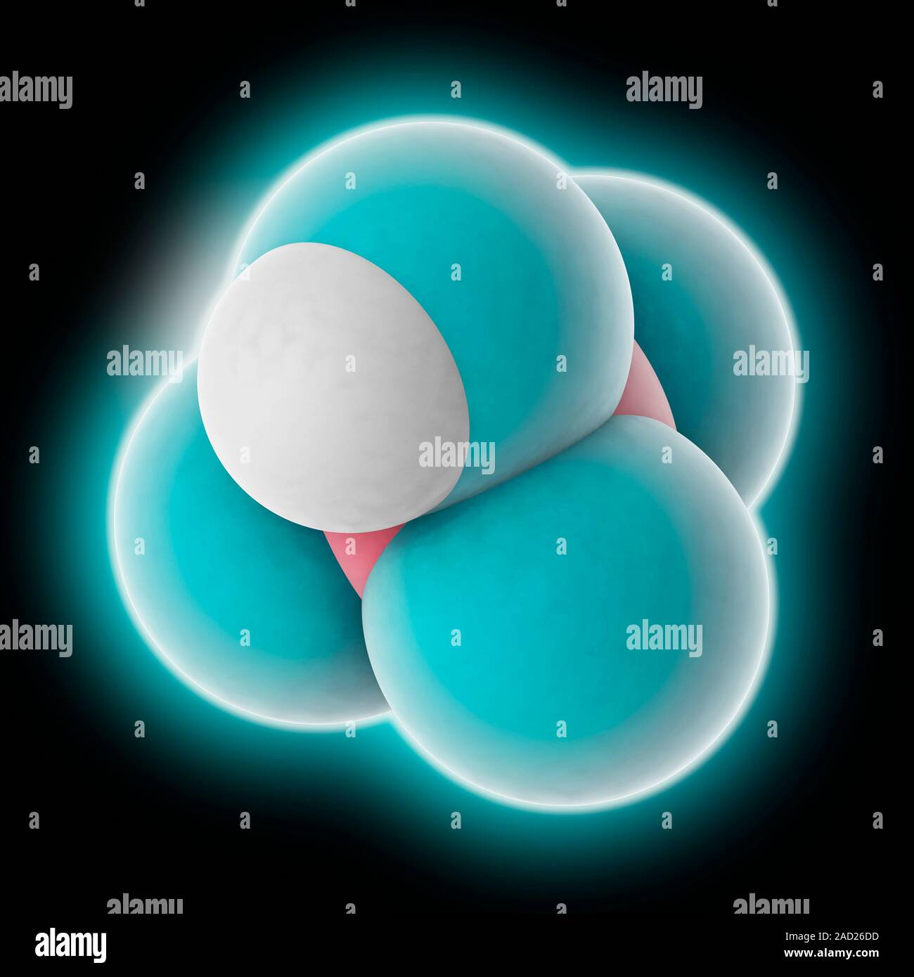 Fluoroboric acid. Molecular model of the strong mineral acid ...