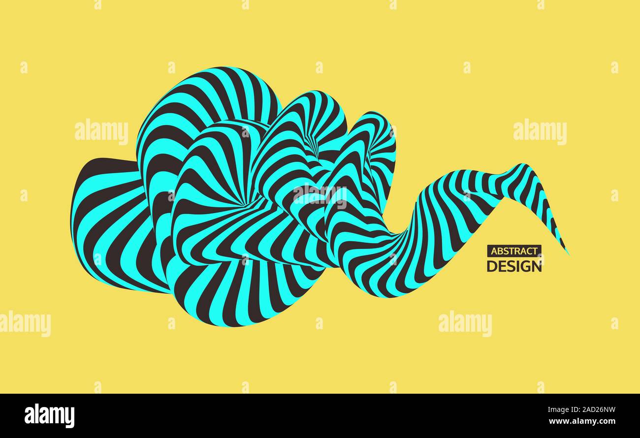 Abstract design element. Optical art. Vector illustration Stock Vector