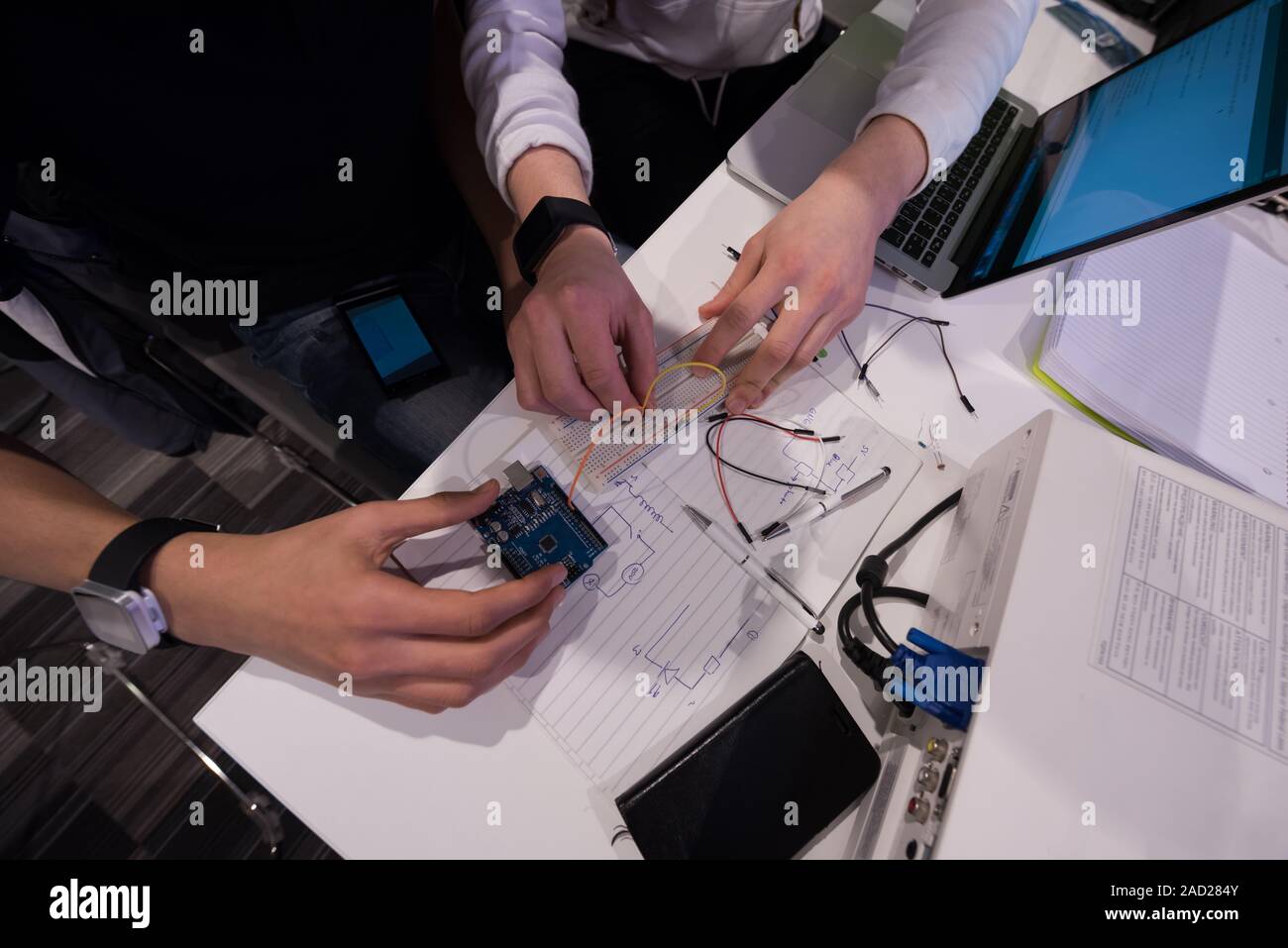 it students in computer science classroom Stock Photo - Alamy