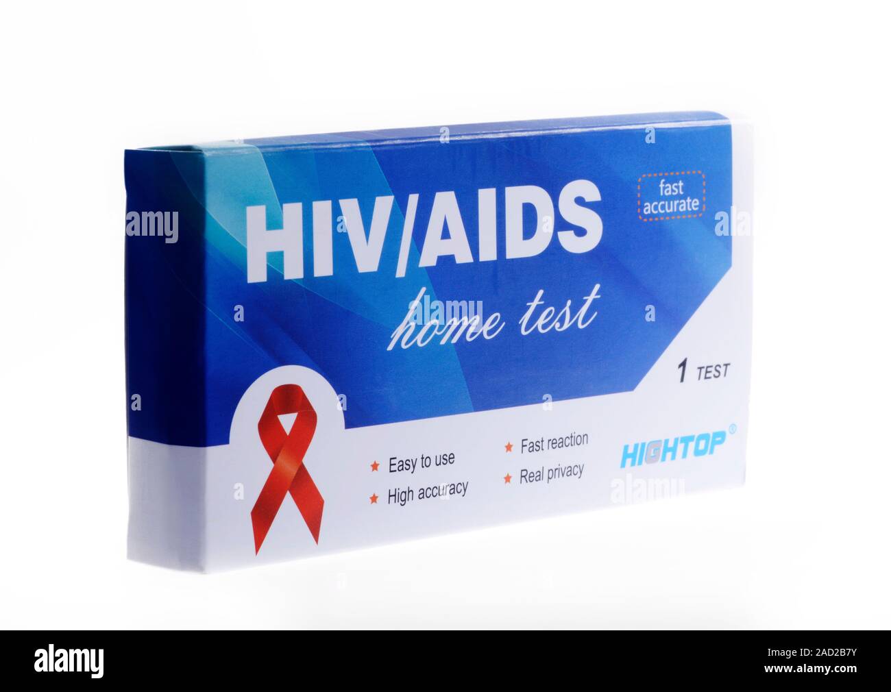 Home HIV test. Home test kit for HIV (Human Immunodeficiency Virus), the virus which causes AIDS