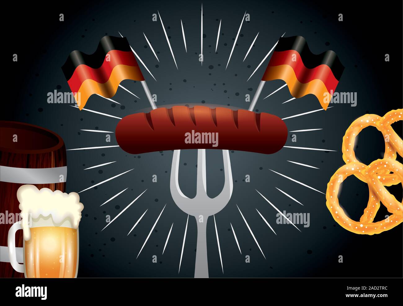 Germany oktoberfest sausage vector design Stock Vector Image & Art - Alamy