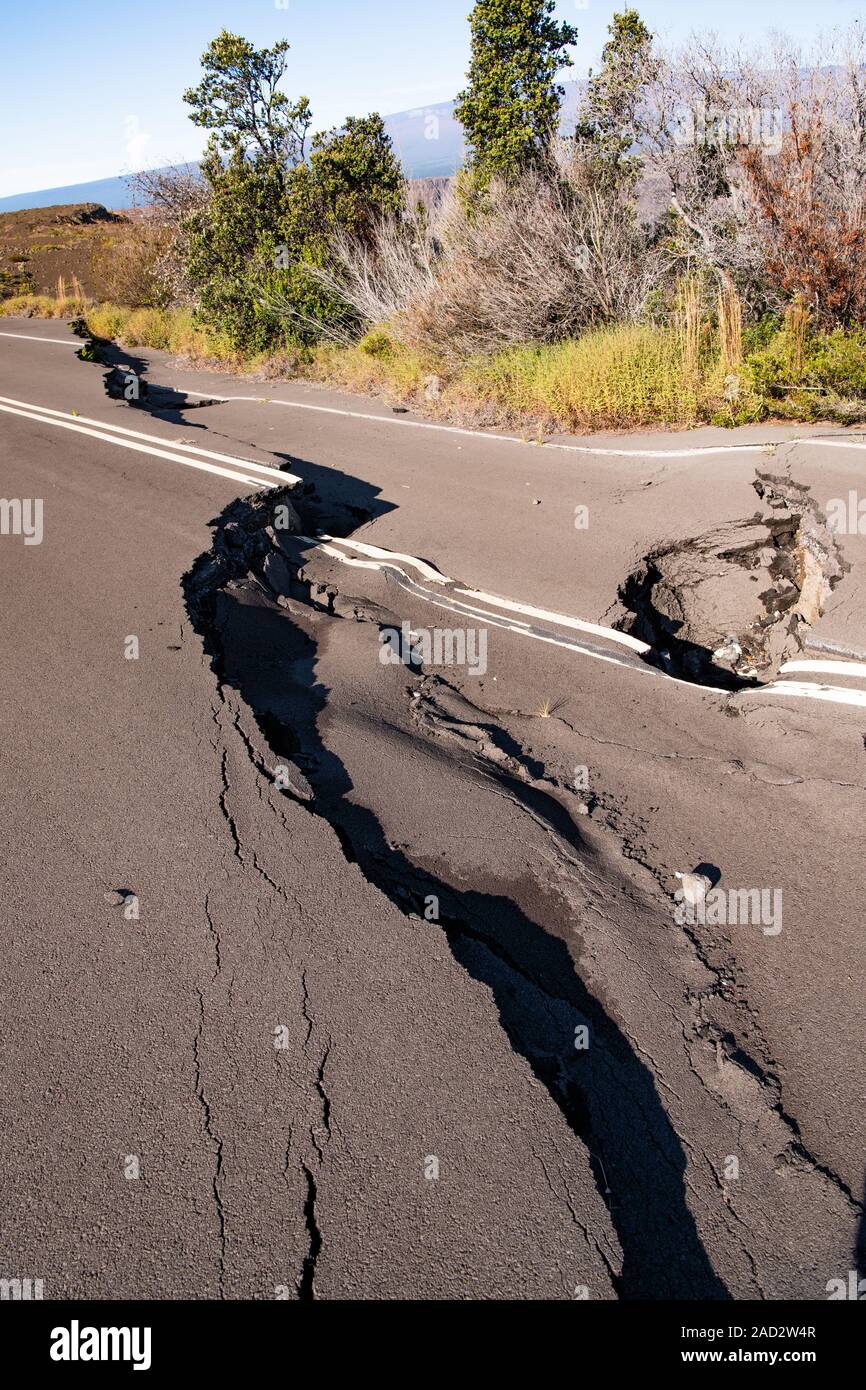 Hawaii earthquake fault line