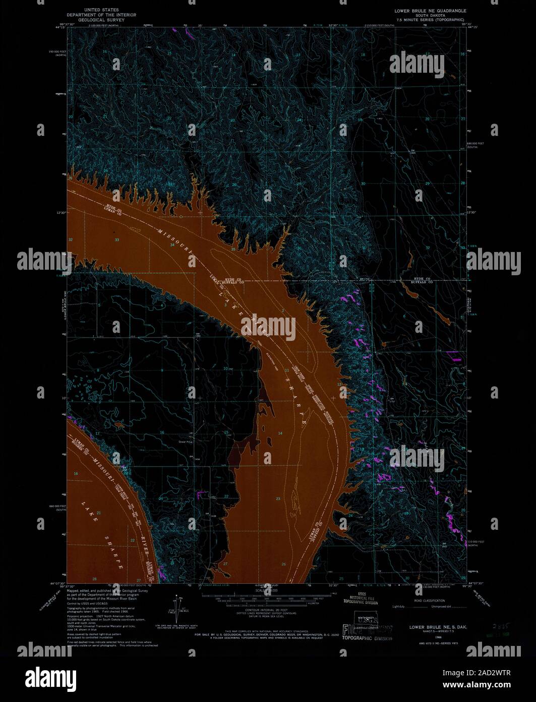 Map of brule hires stock photography and images Alamy