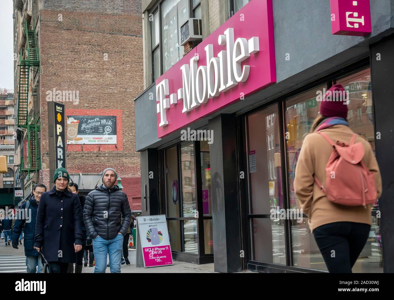T-Mobile store in New York on Saturday, November 23, 2019.  (© Richard B. Levine) Stock Photo