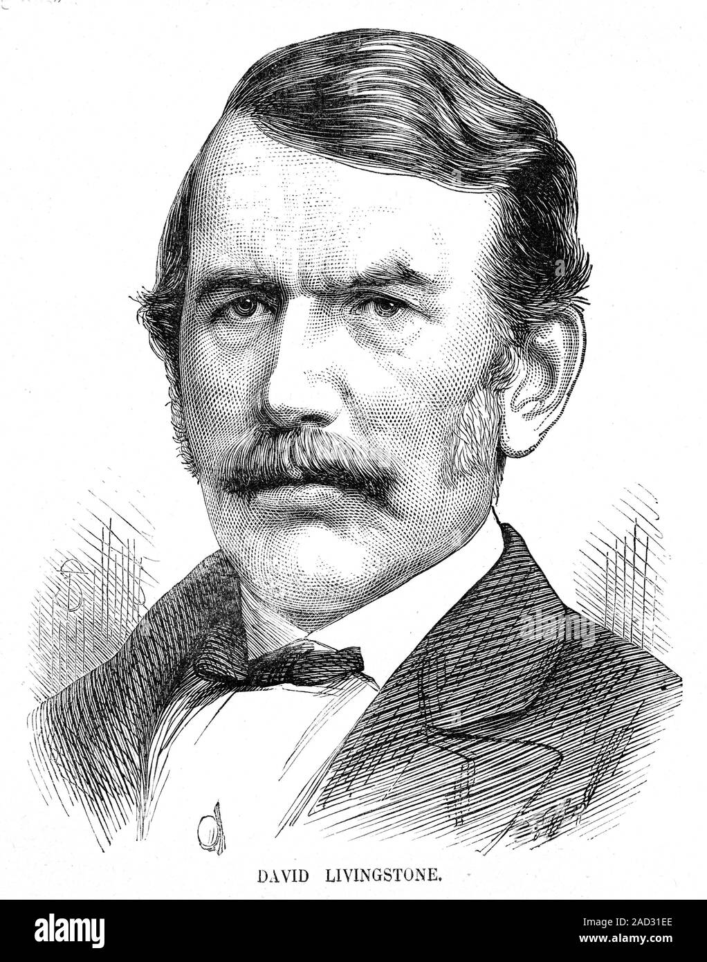 David Livingstone (18131873). 1882 illustration of the Scottish explorer and medical missionary