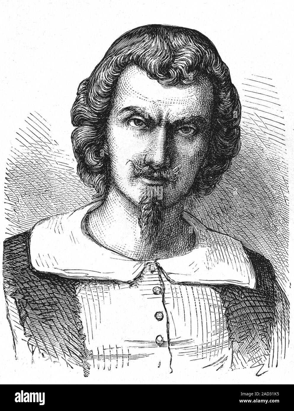 Evangelista Torricelli (16081647). 1856 illustration of the Italian