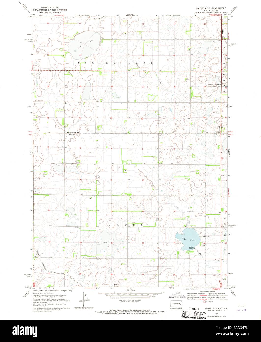 Map of madison south dakota Cut Out Stock Images & Pictures Alamy
