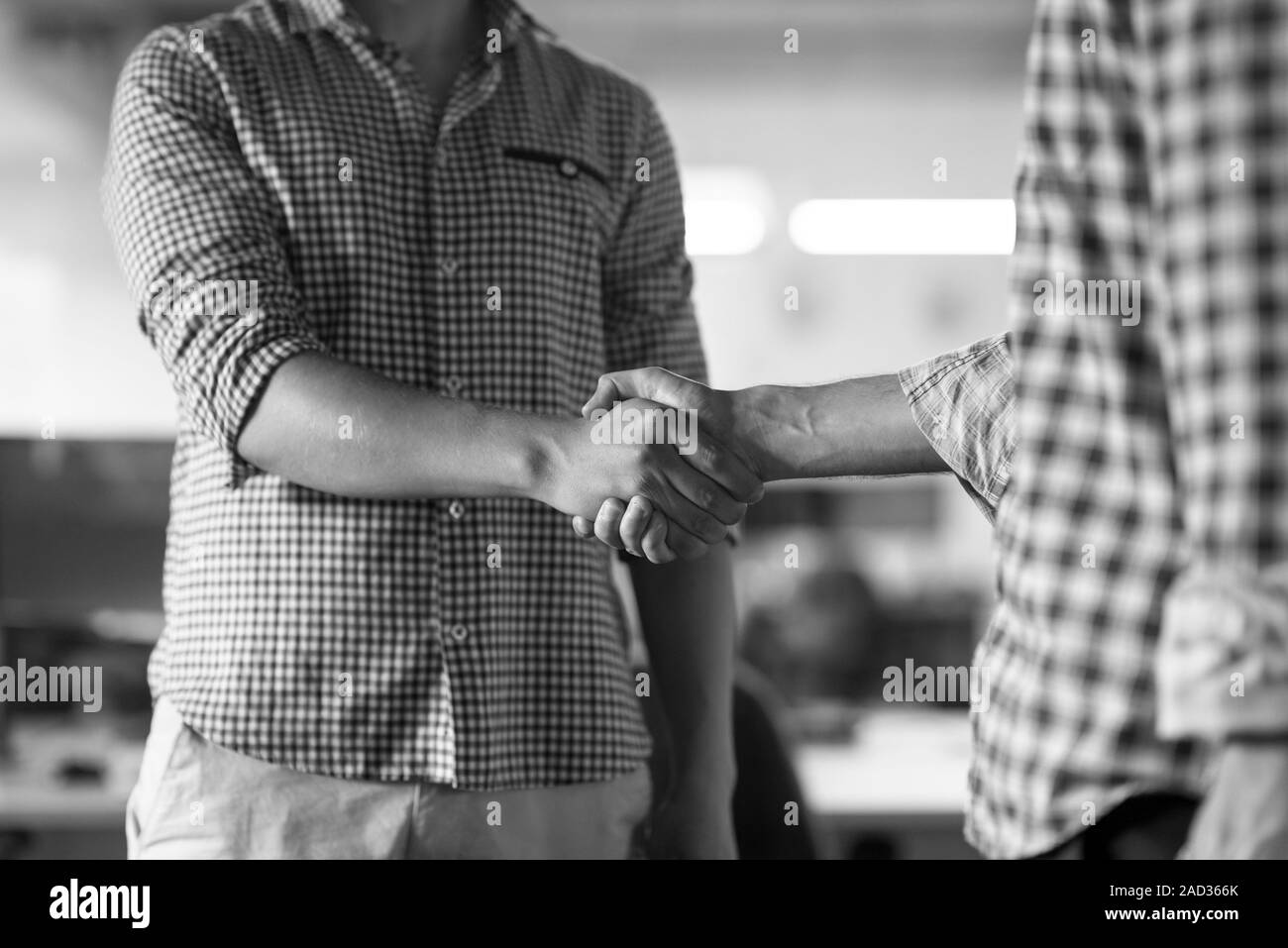 Company handshake Black and White Stock Photos & Images - Alamy