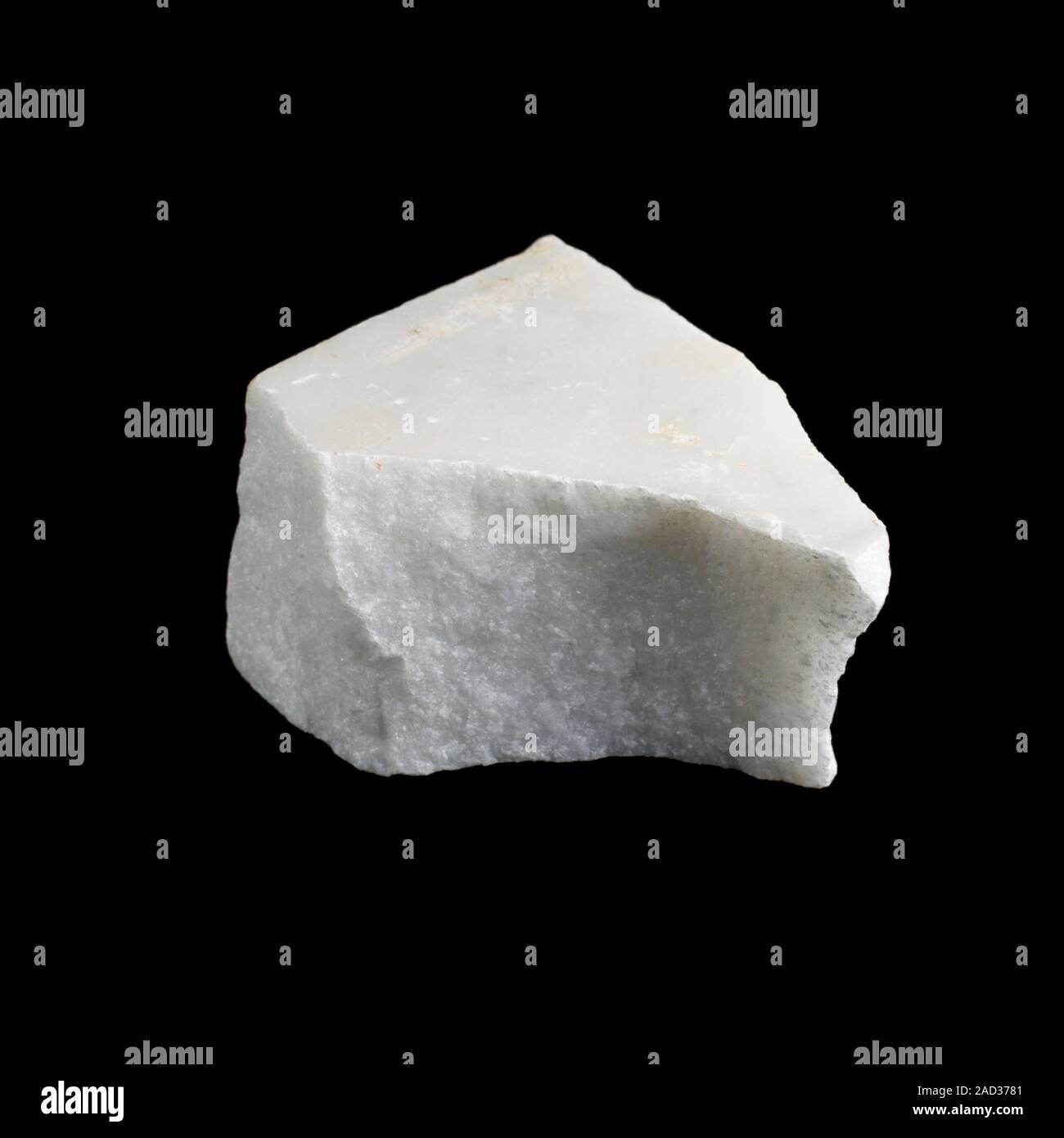 Sample of marble. Marble is a metamorphic rock formed from limestone