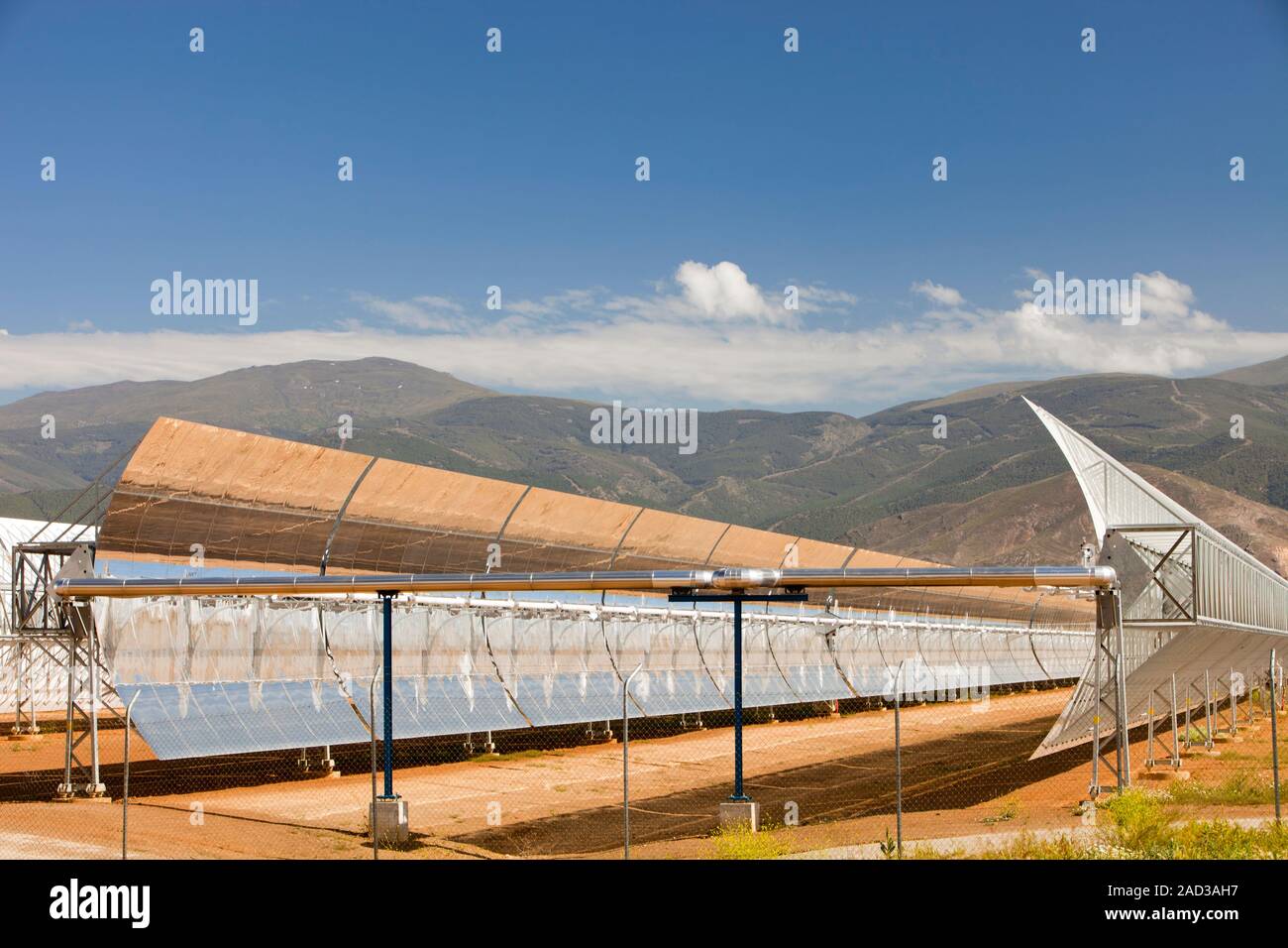 The Andasol solar power station near Guadix in Andalucia, Spain, is the ...