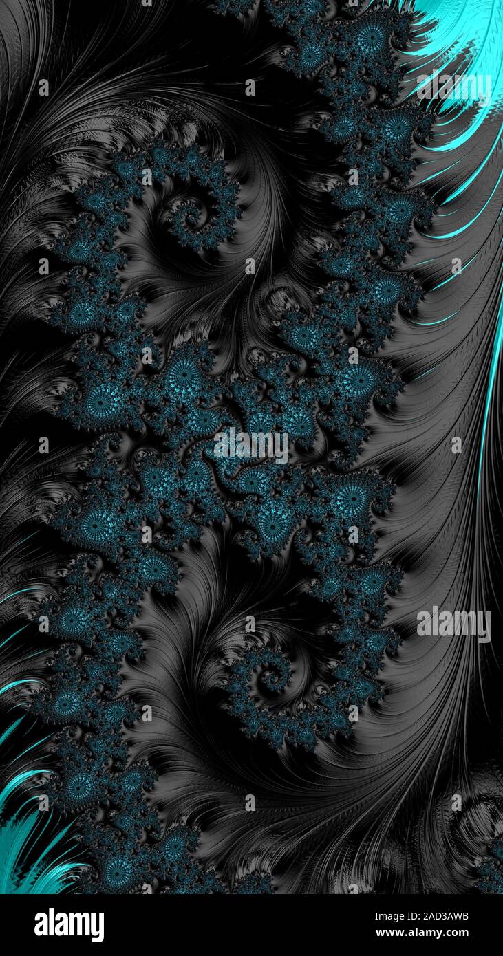Artfully 3D rendering fractal, fanciful abstract illustration and ...
