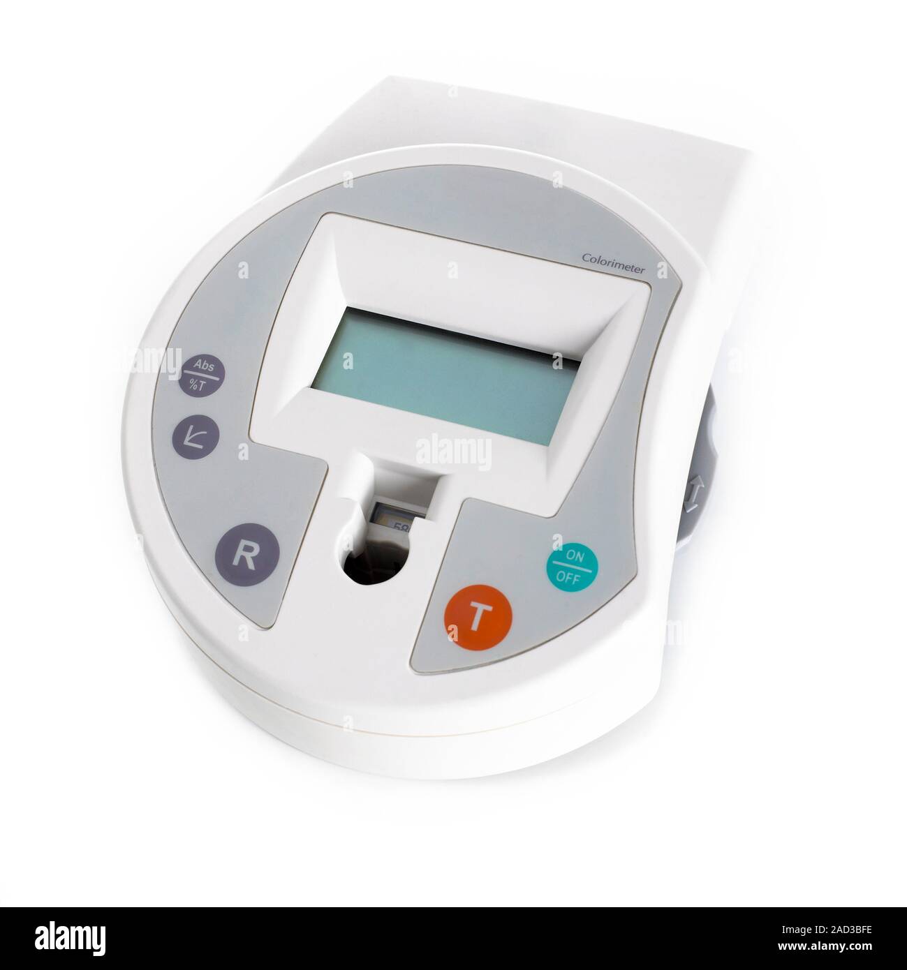 Digital colorimeter. A colorimeter measures the absorbance of different