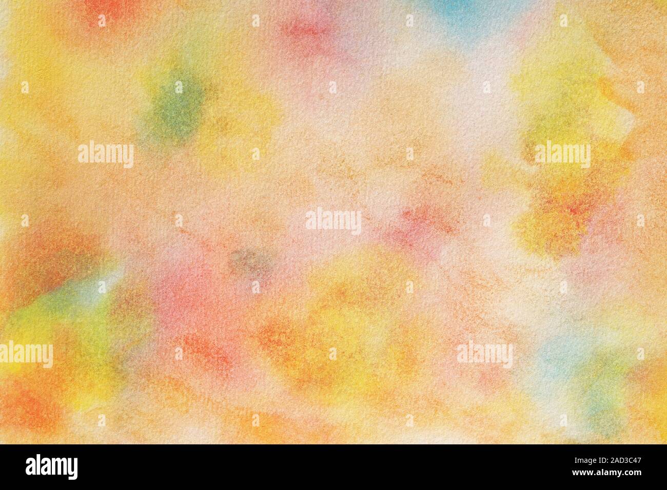 abstract multicolored watercolor background on paper texture Stock Photo