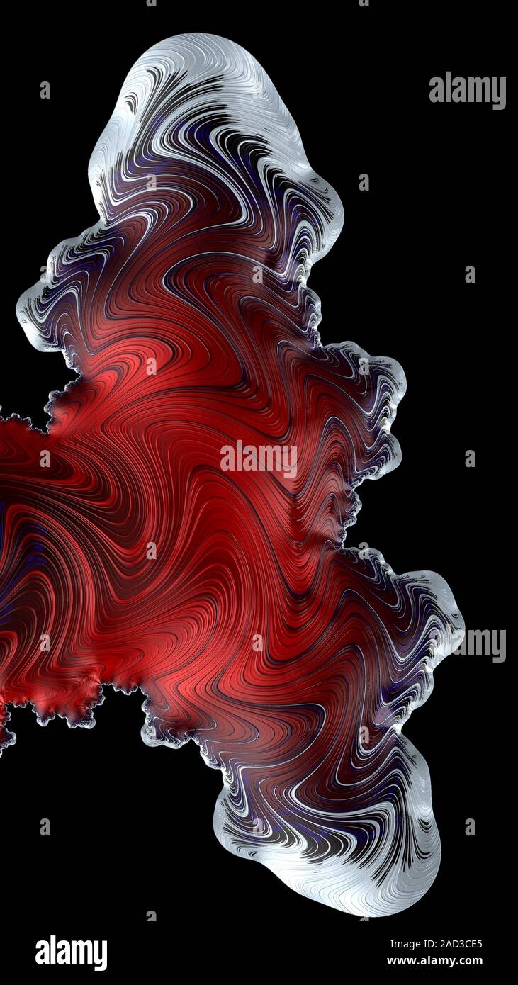 Artfully 3D rendering fractal, fanciful abstract illustration and ...