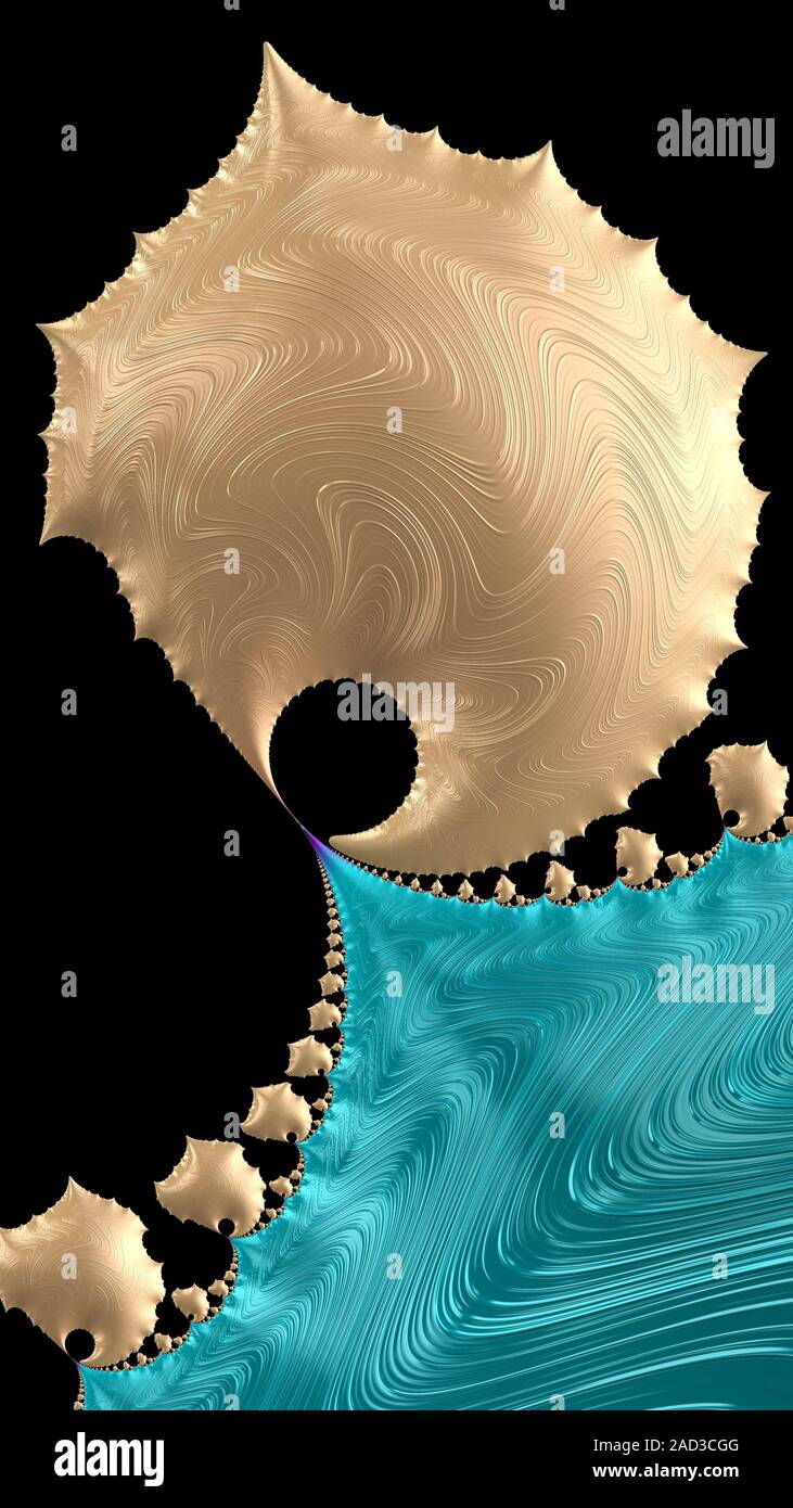 Artfully 3D rendering fractal, fanciful abstract illustration and ...