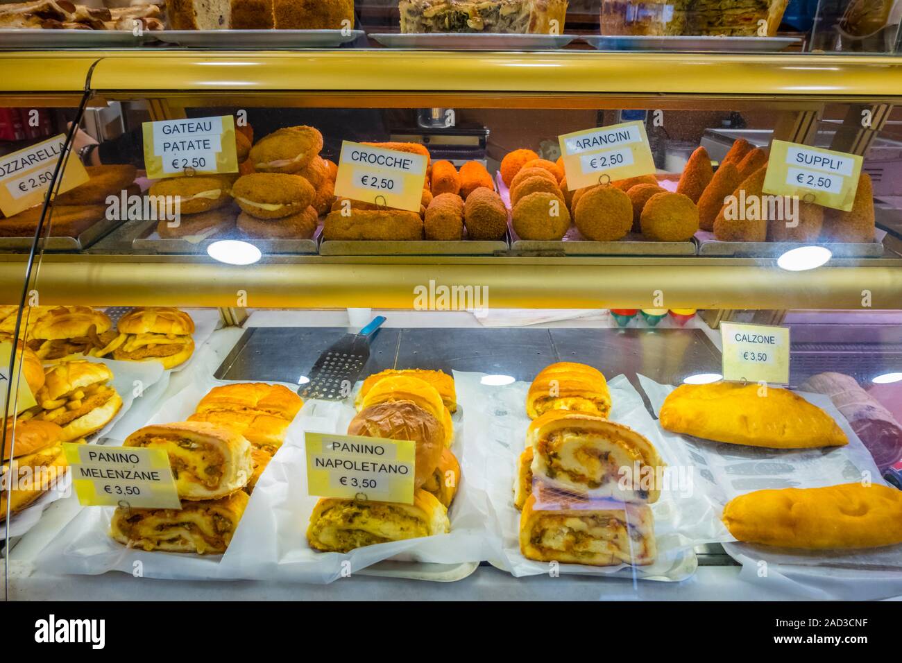 Snacks, bakery products, Capri town, Capri, Italy Stock Photo