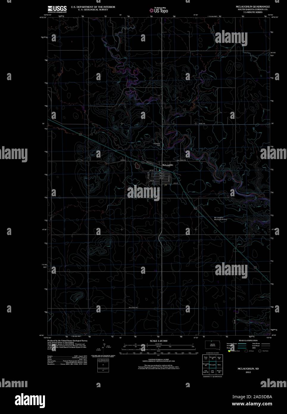 Map of mclaughlin hires stock photography and images Alamy