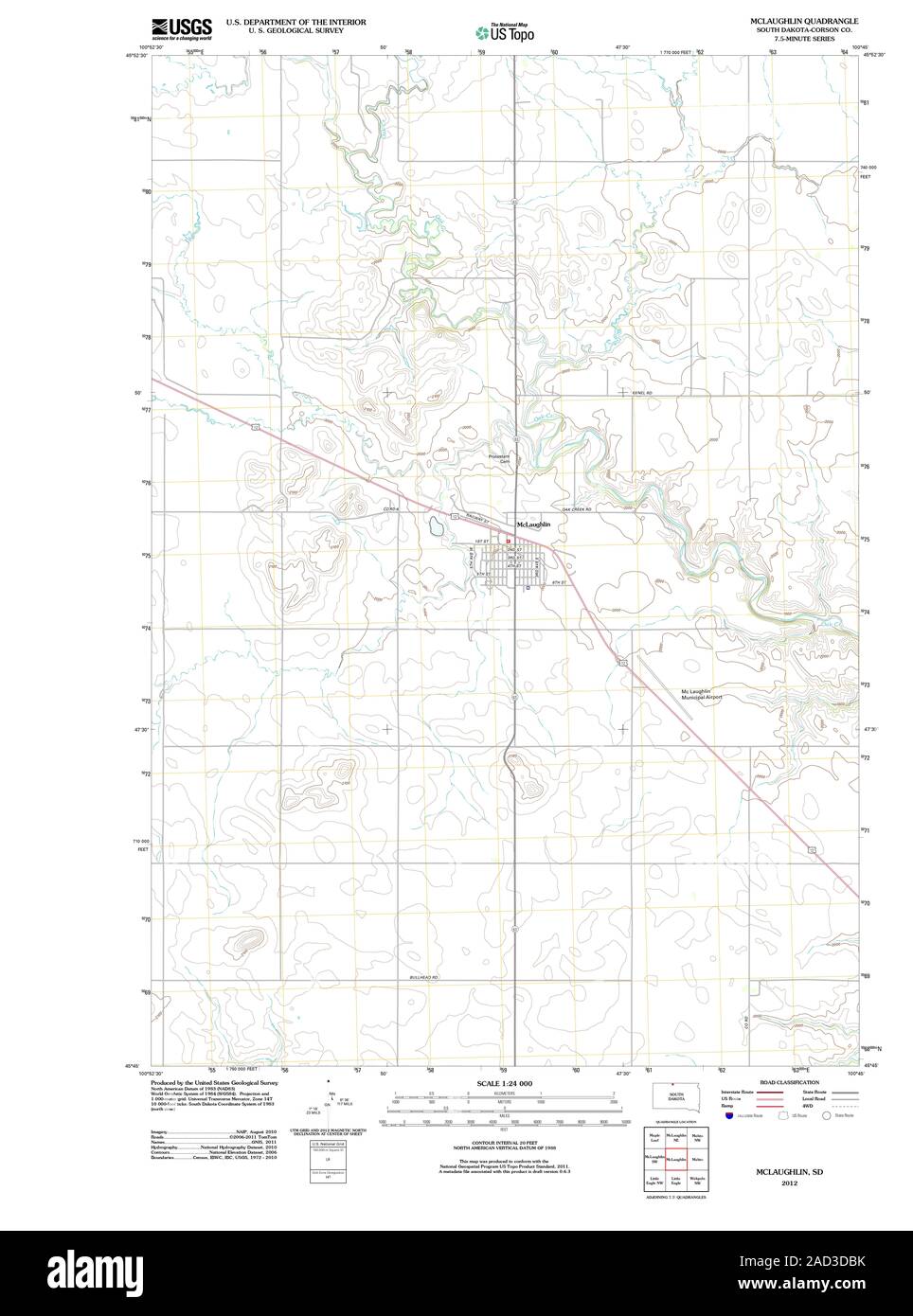 Map of mclaughlin hires stock photography and images Alamy