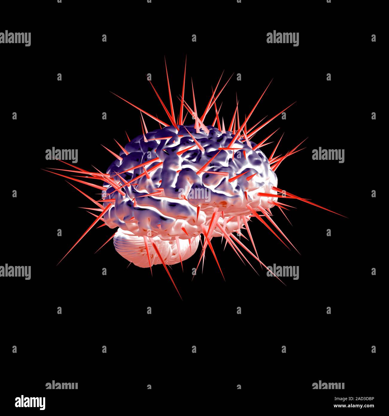 This image may not be used in educational posters Spiky brain, computer ...