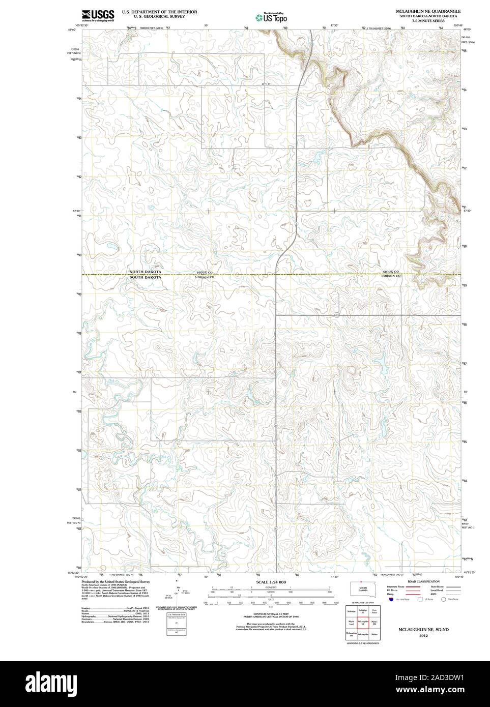 Mclaughlin south dakota map Cut Out Stock Images & Pictures Alamy
