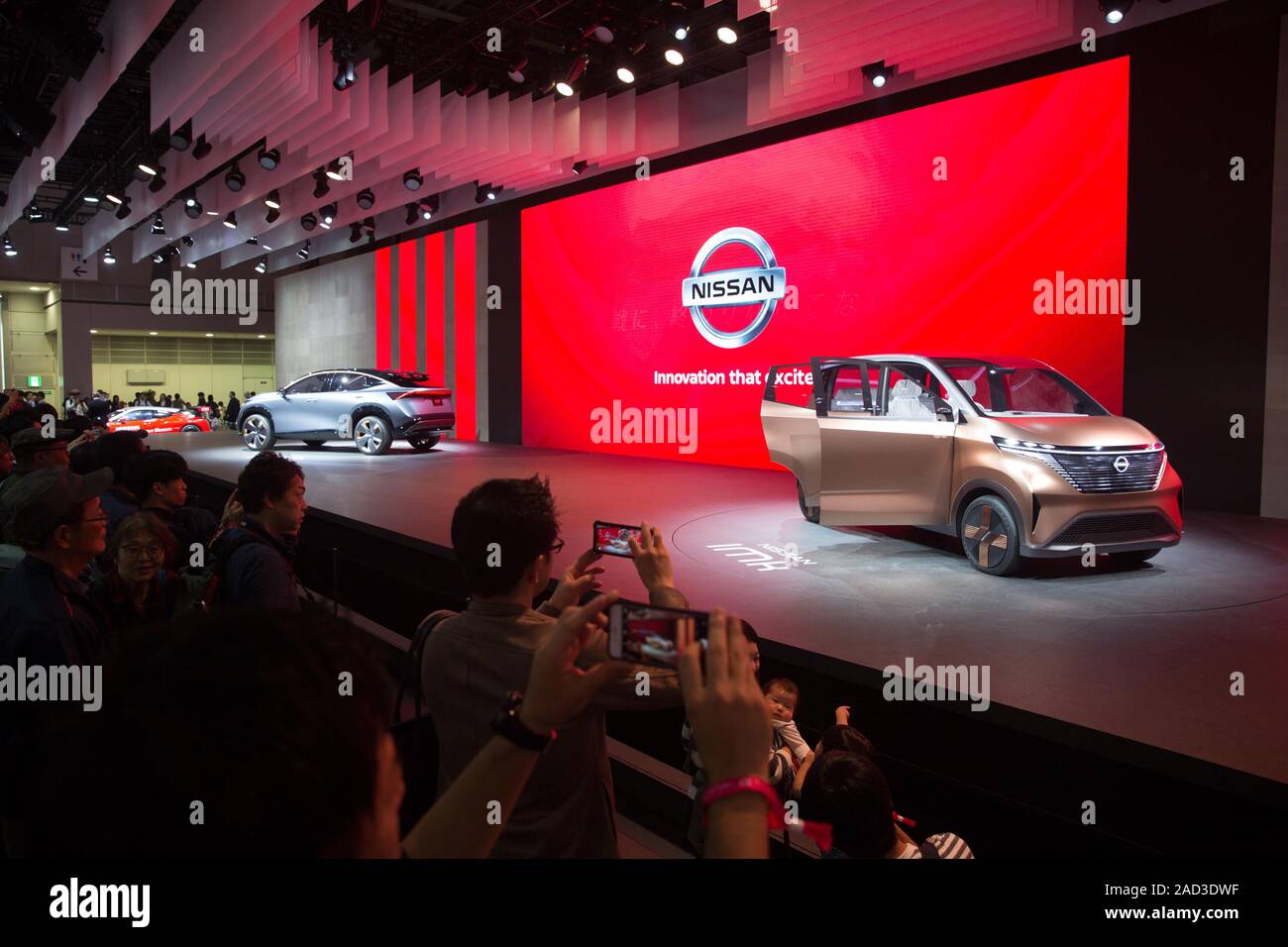 Yokohama Japan 1st Nov 19 Nissan Company Logo And Concept Cars At The Nissan Exhibition Area At The Tokyo Motor Show 19 Congress Center Tokyo Big Sight Credit Stanislav Kogiku Sopa Images Zuma Wire Alamy
