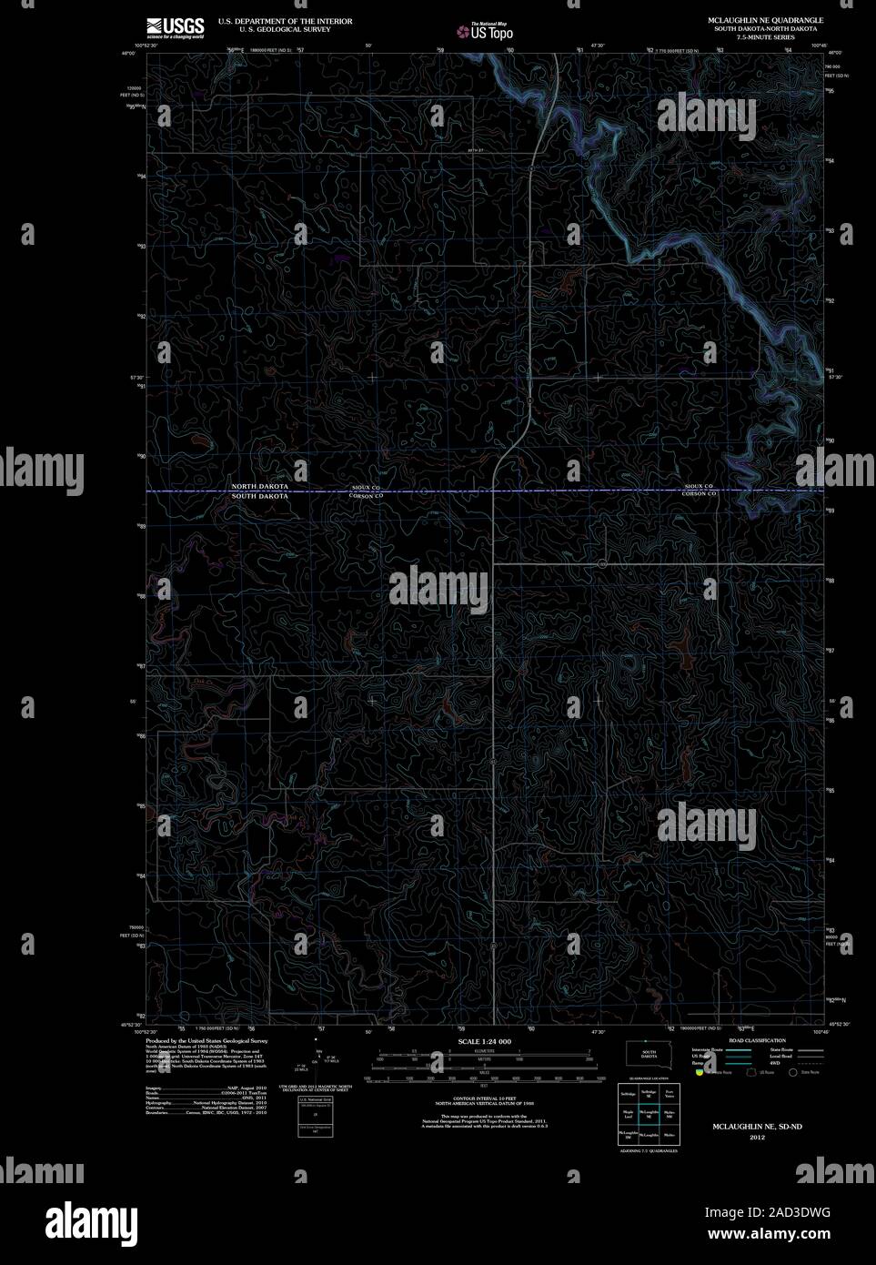 Map of mclaughlin hires stock photography and images Alamy