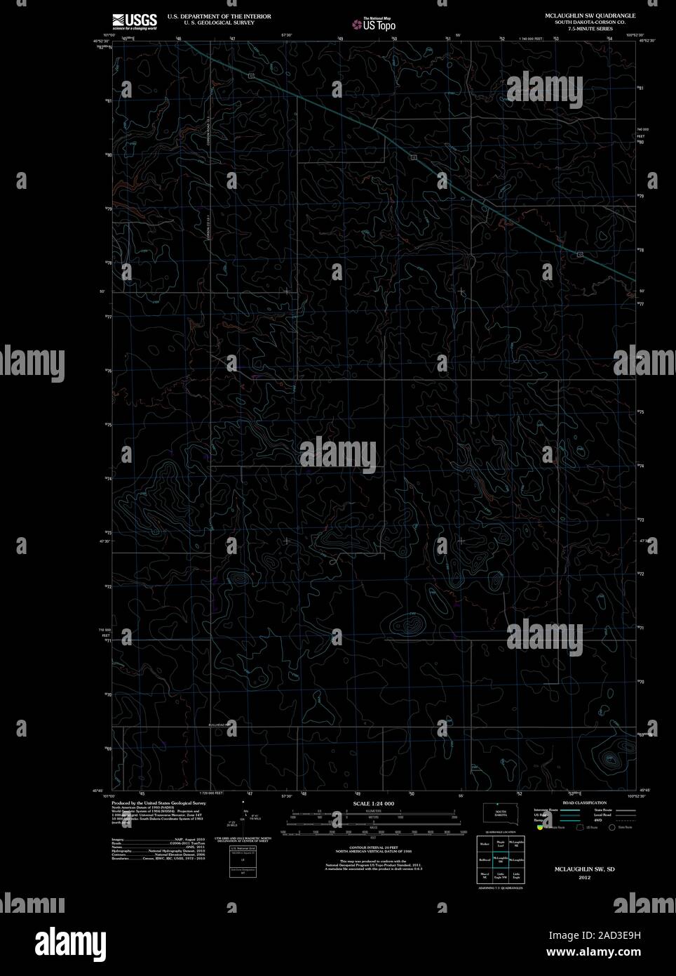 Map of mclaughlin hires stock photography and images Alamy