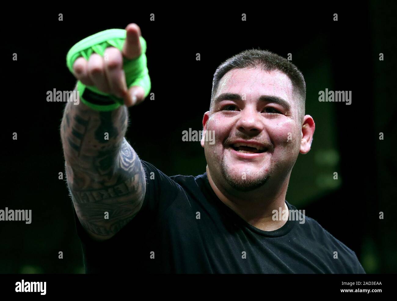 Andy Ruiz Jr at the Public Investment Fund office complex in Riyadh ...