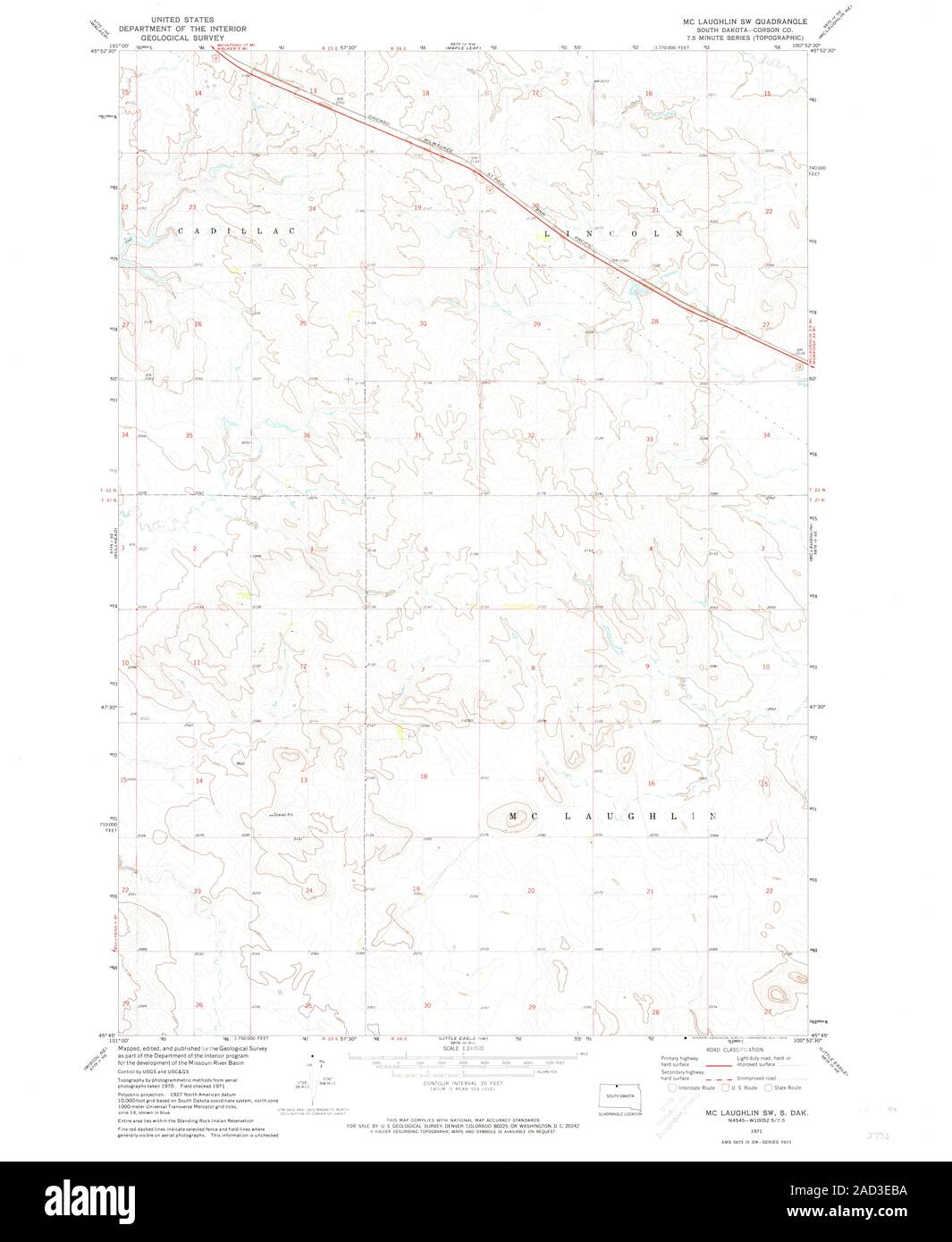 Map of mclaughlin hires stock photography and images Alamy