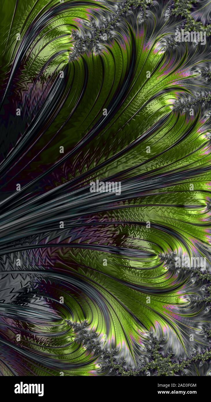 Artfully 3D rendering fractal, fanciful abstract illustration and ...