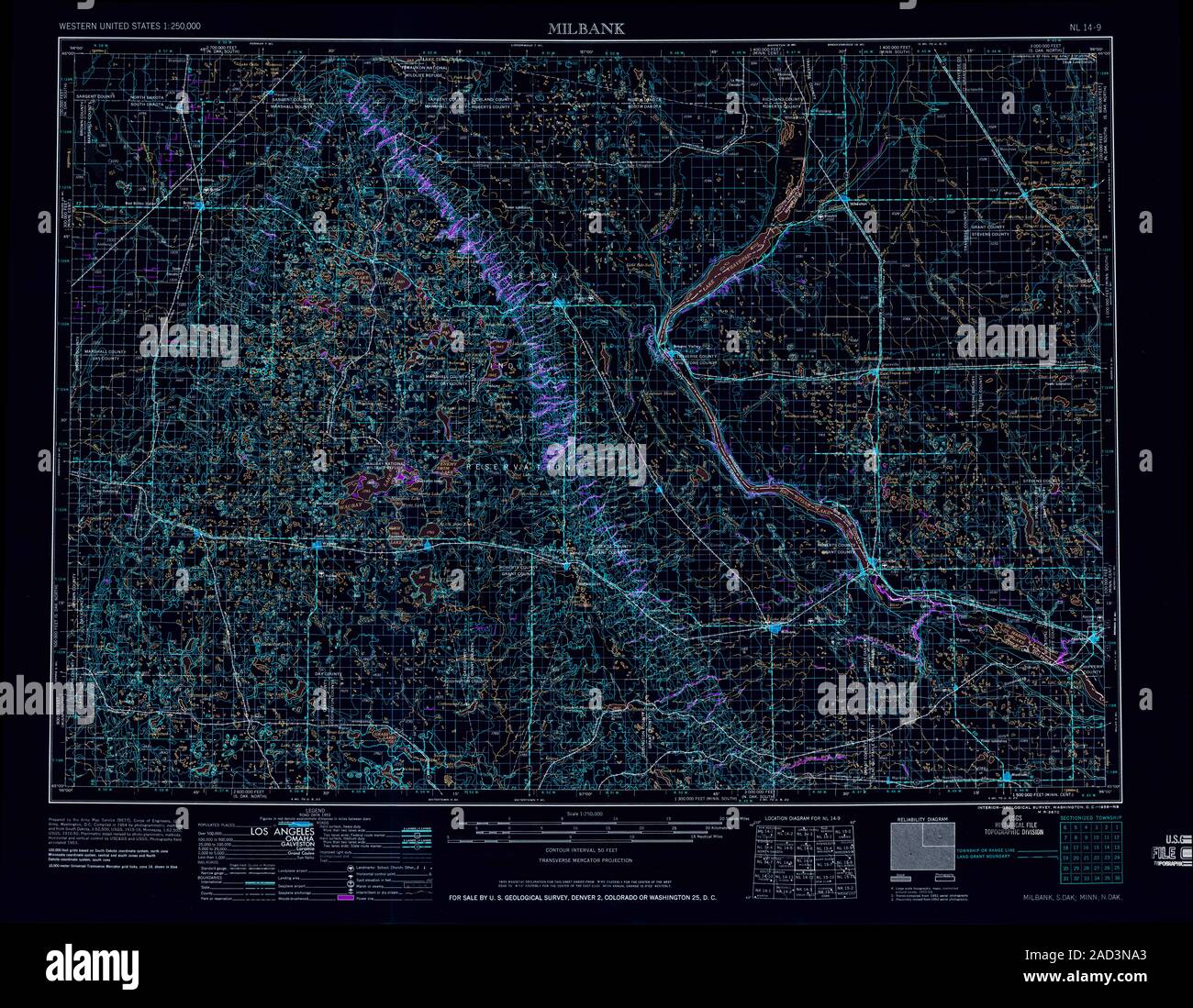 Map of milbank south dakota hires stock photography and images Alamy