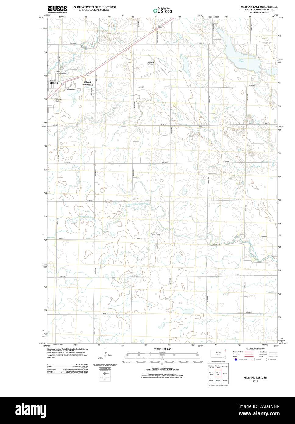 Milbank south dakota map hires stock photography and images Alamy