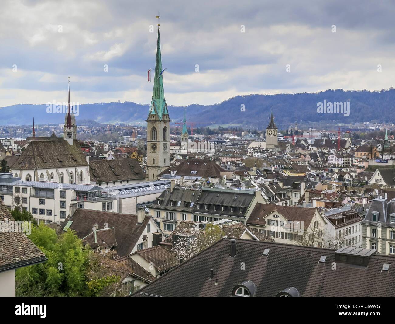 Stadtansicht, Zürich, Schweiz Stock Photo