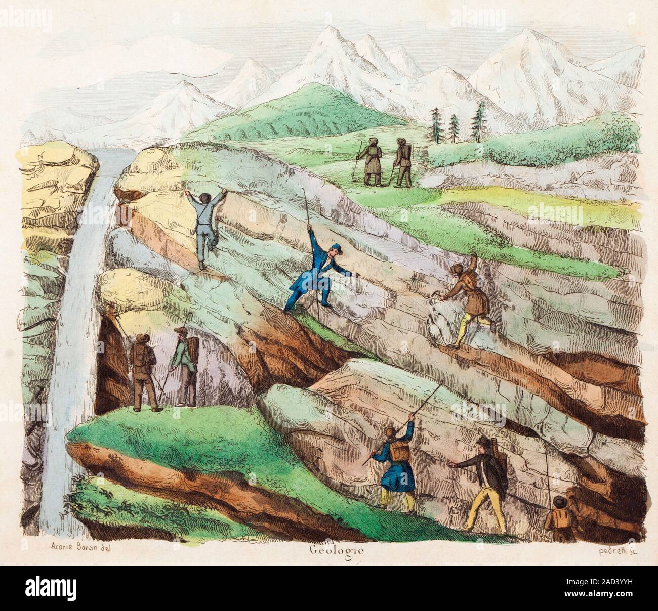 Geologie the joys of the new public science of geology. Copperplate