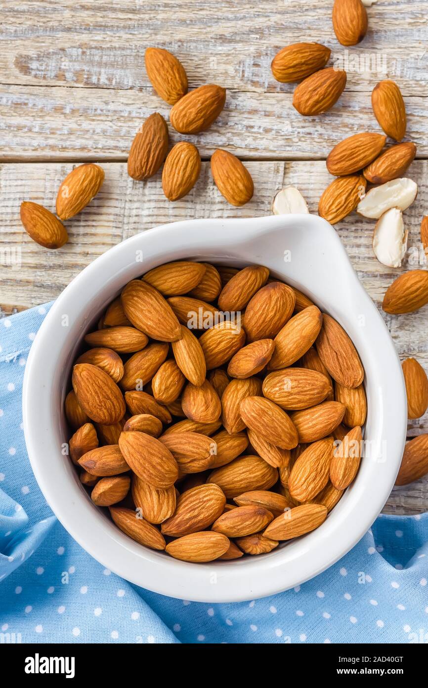 Almond nuts, vegan healthy …