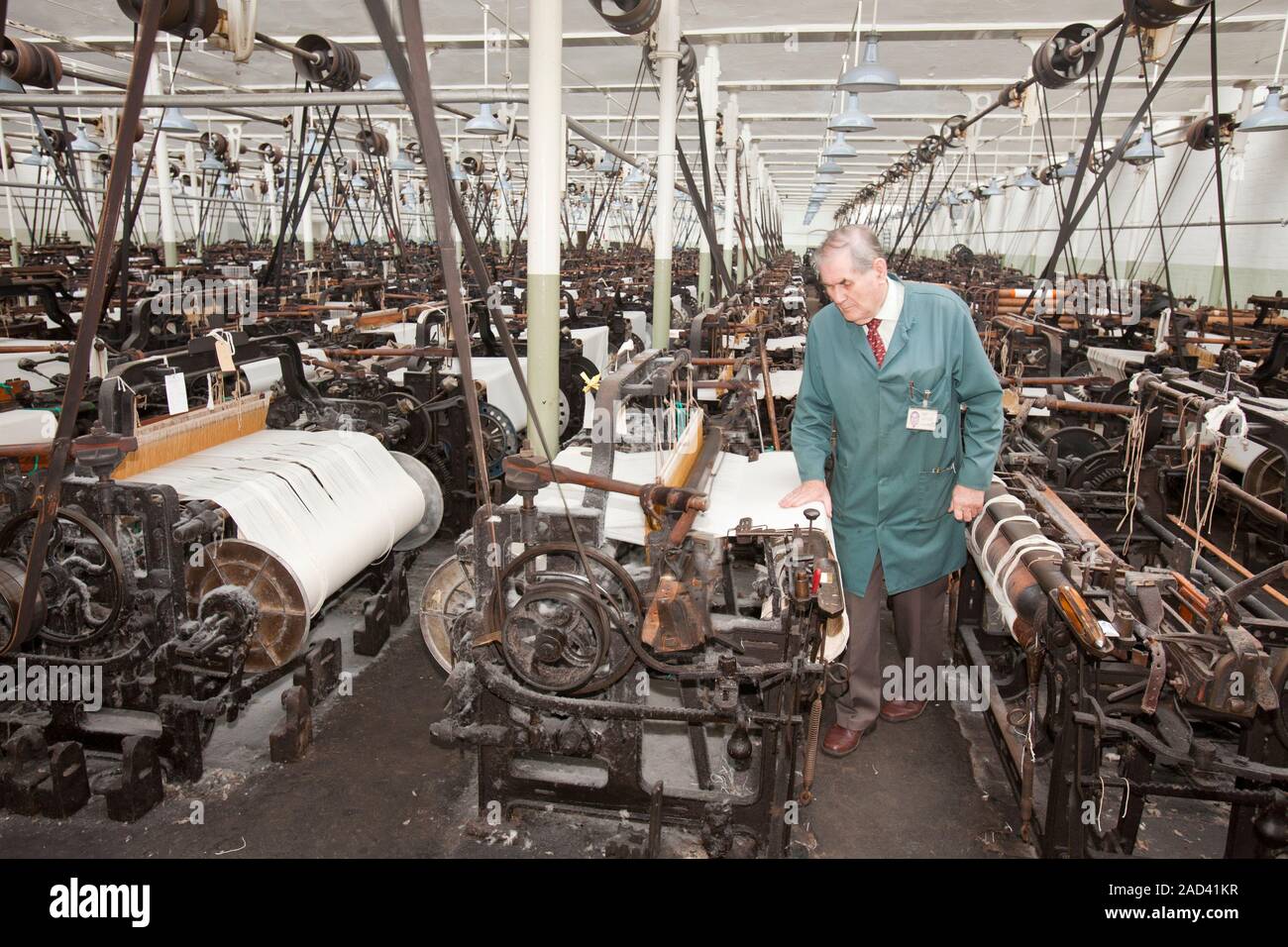 The Weaving shed, at Queens Mill in Burnley. The mill is powered by a