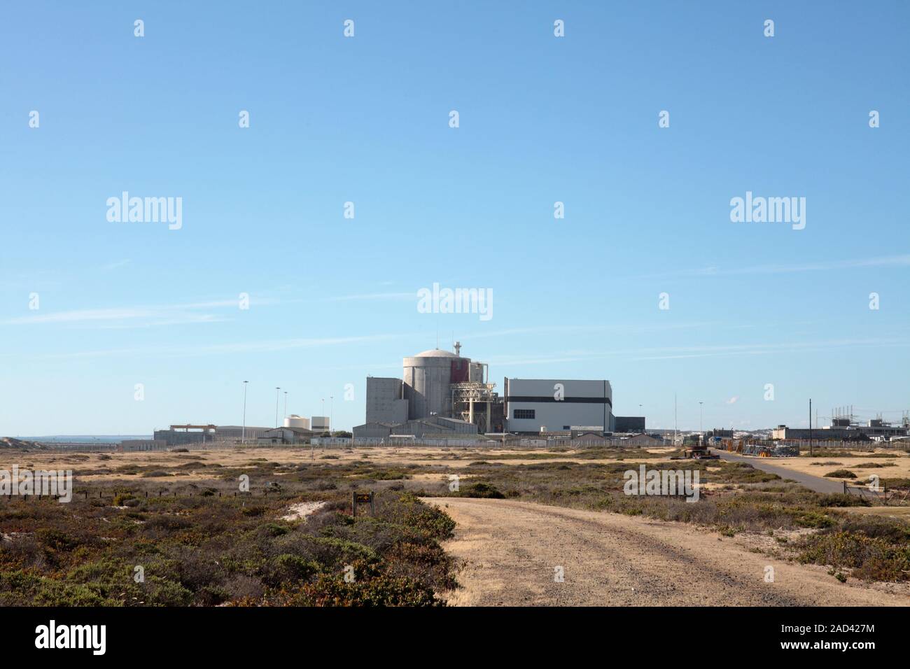 Koeberg Nuclear Power Station. View of the exterior of Koeberg Nuclear ...