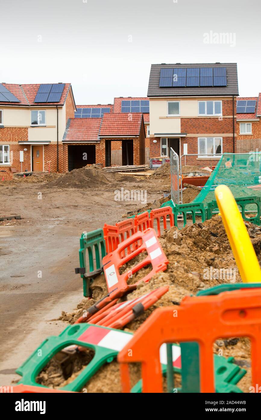Hutton Rise housing development in Sunderland, UK. Hutton Roof sets new