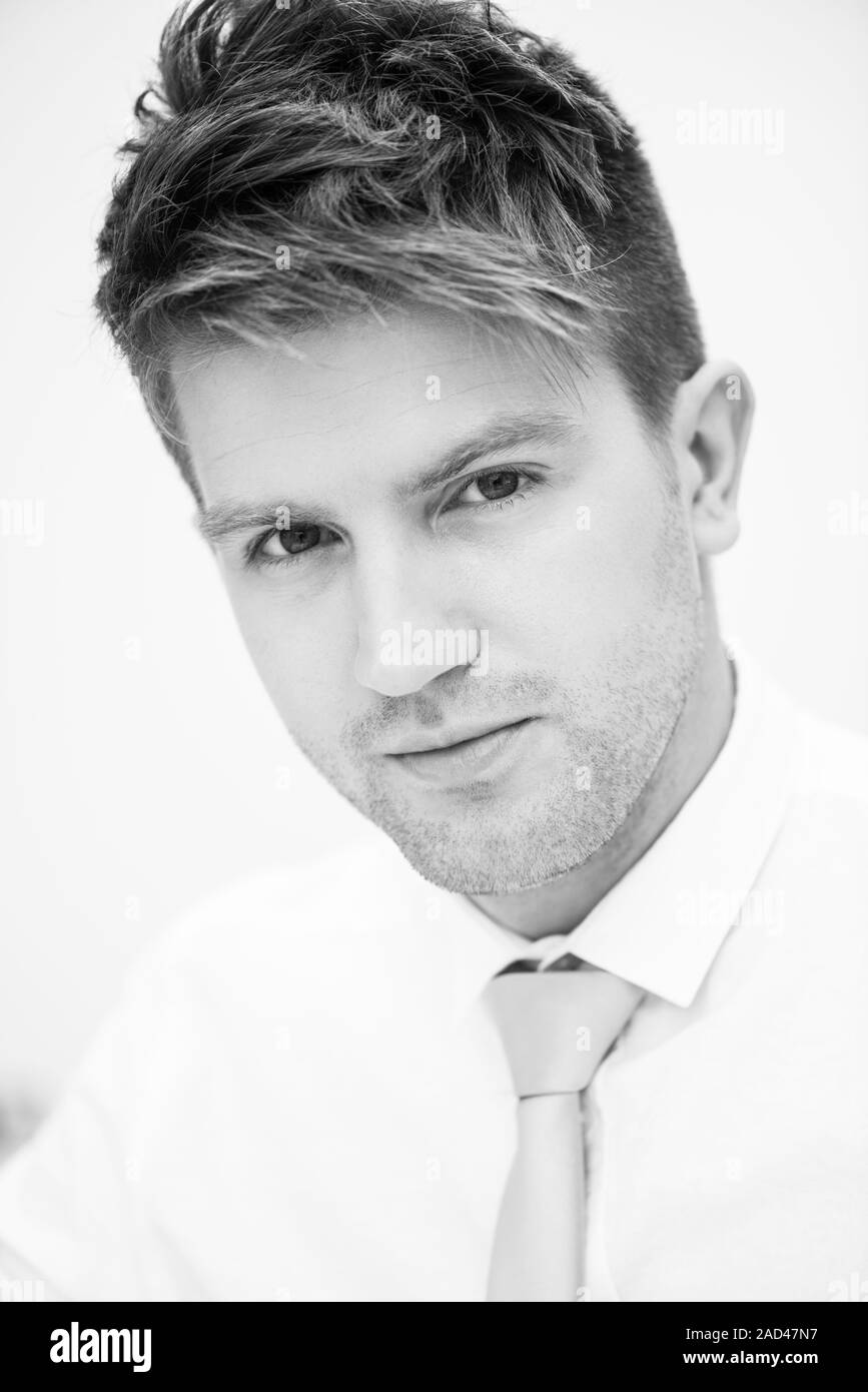 Portrait of a young handsome man Stock Photo - Alamy