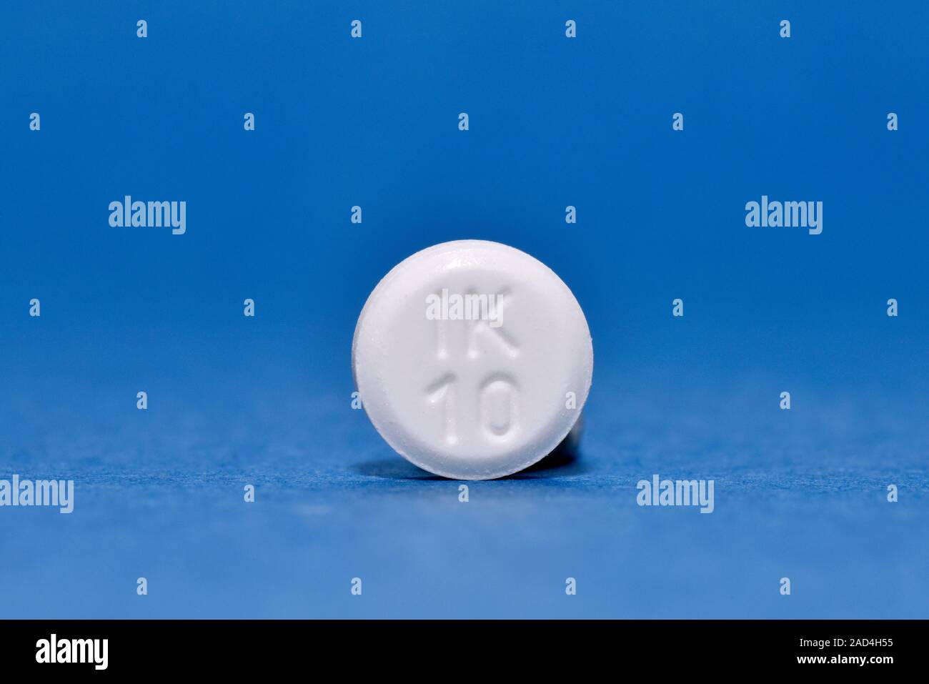 Nicorandil angina drug. Tablet of the vasodilatory drug nicorandil