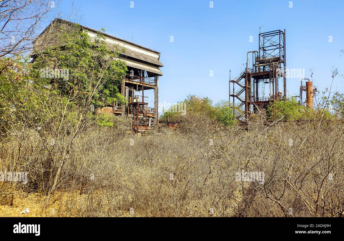 Union Carbide Chemical Plant, Bhopal, India Stock Photo