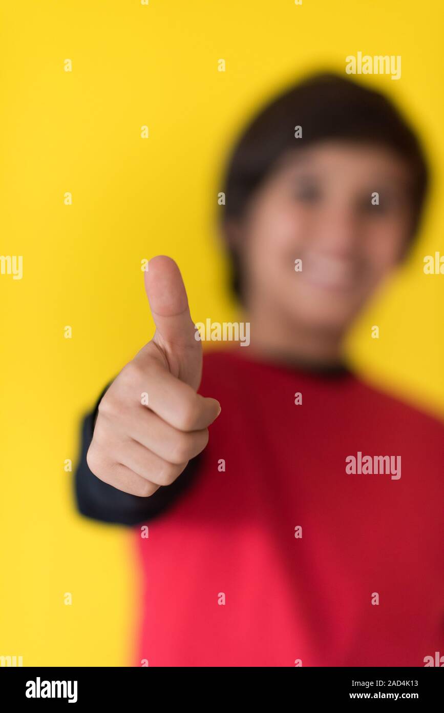 Portrait of a happy young boy Stock Photo - Alamy
