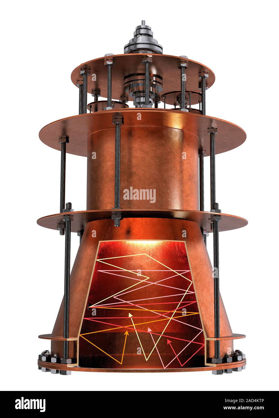 thruster. Computer illustration of a radio frequency