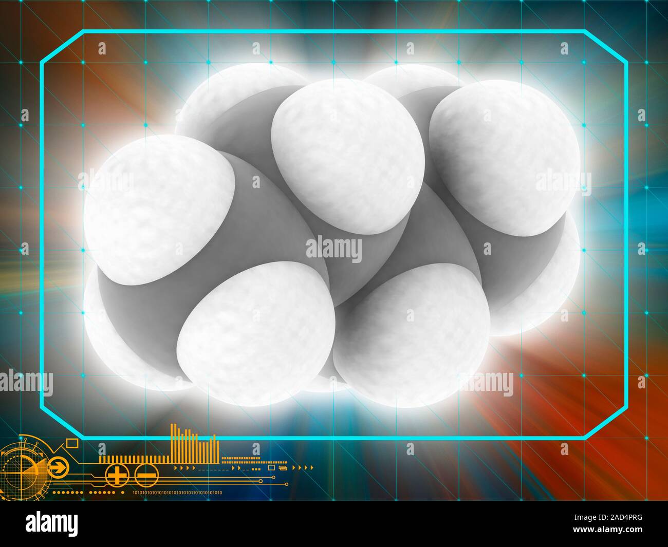 Butane. Molecular model of the chemical compound butane (C4.H10). This