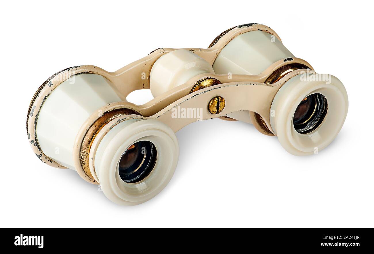 Old vintage pair of opera glasses Stock Photo Alamy