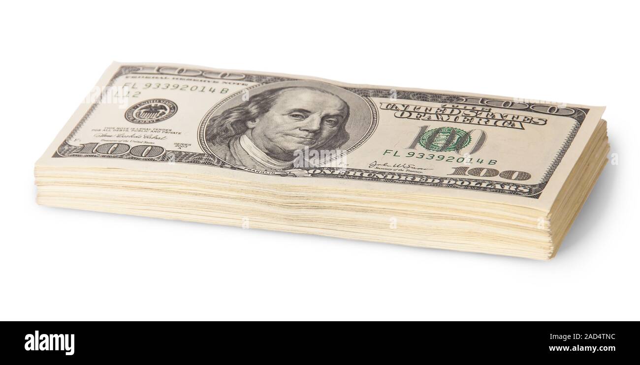 Hundred dollar bill stack hi-res stock photography and images - Alamy