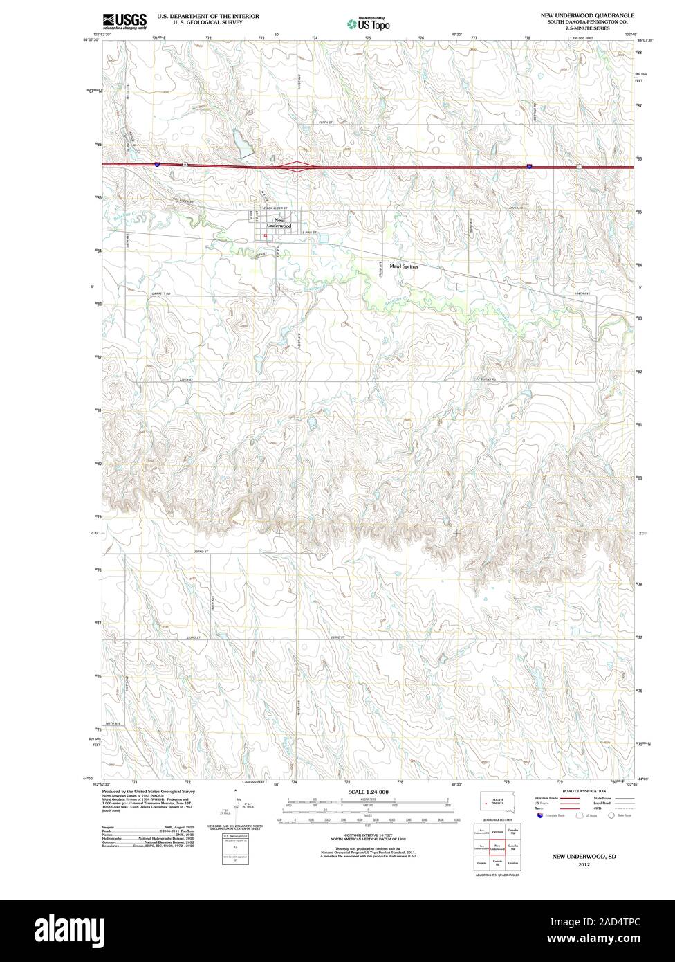 New underwood map hires stock photography and images Alamy