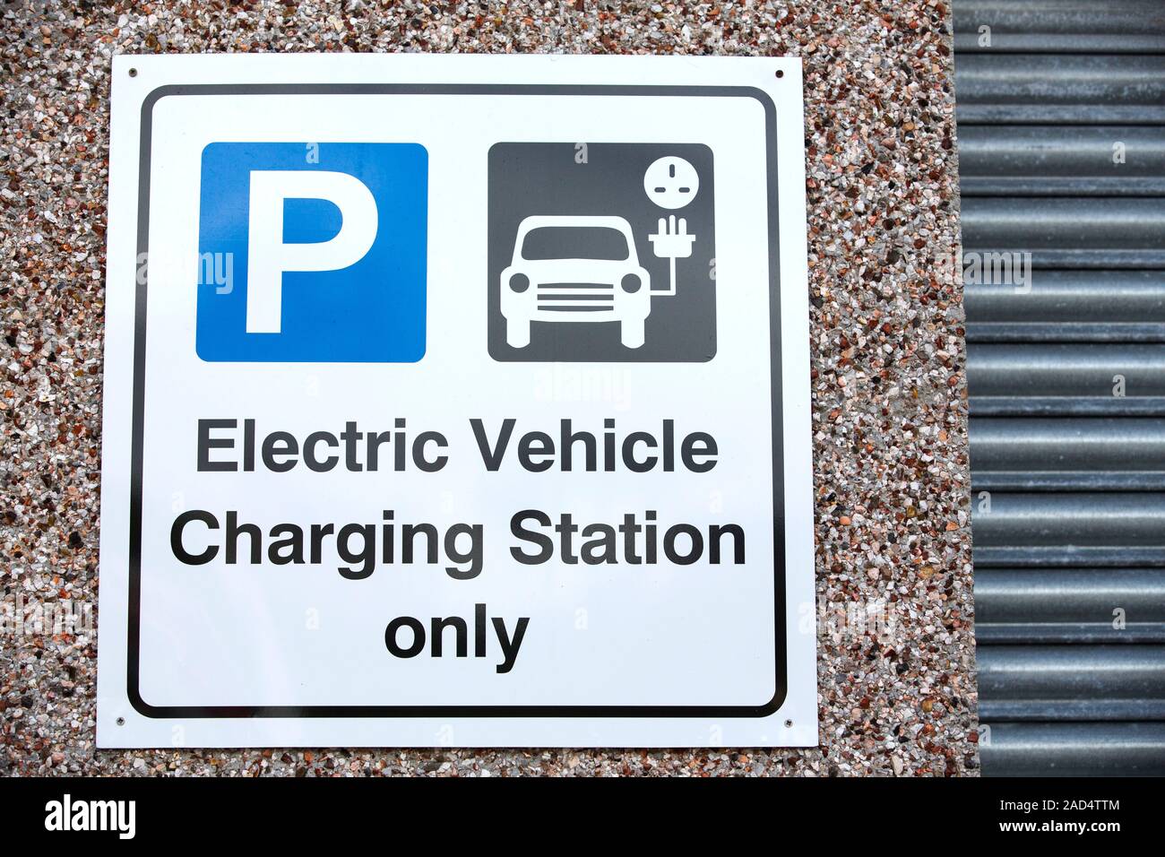 An electric vehicle charging station in Tarbert on the Isle of Harris