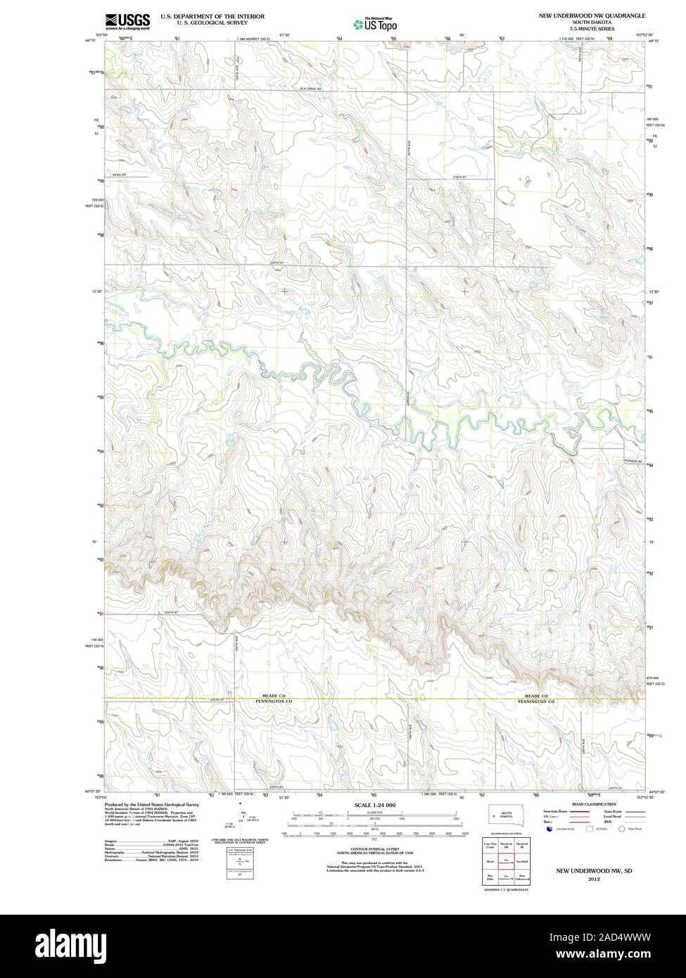 New underwood map hires stock photography and images Alamy