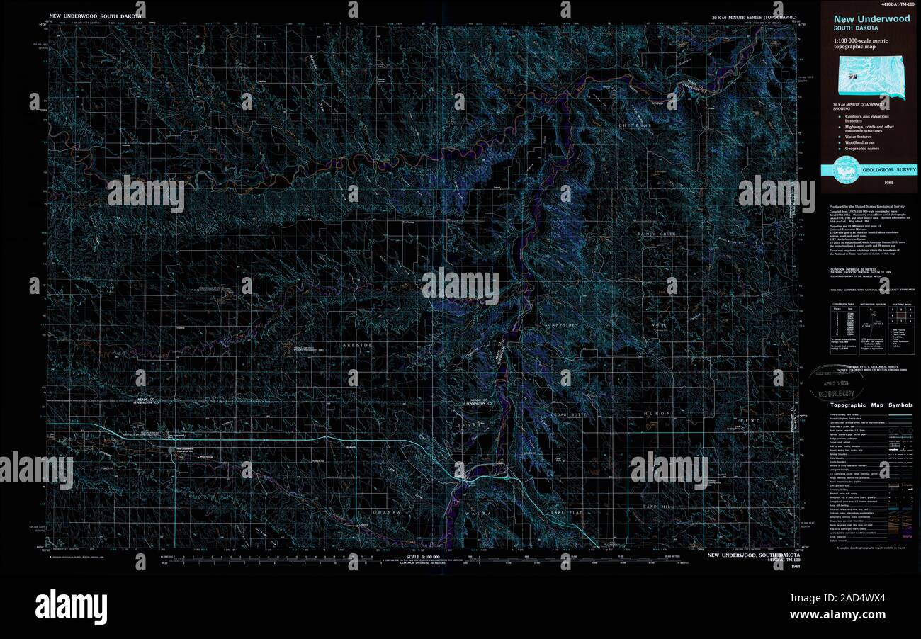New underwood map hires stock photography and images Alamy